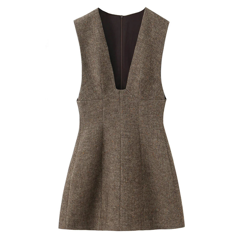 Women's Sleeveless Dress Autumn Winter New Style.