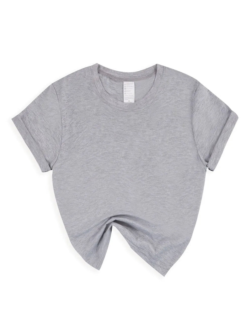 Summer Solid T-Shirts Womens Basic O-Neck Soft T Shirts Casual Comfortable.