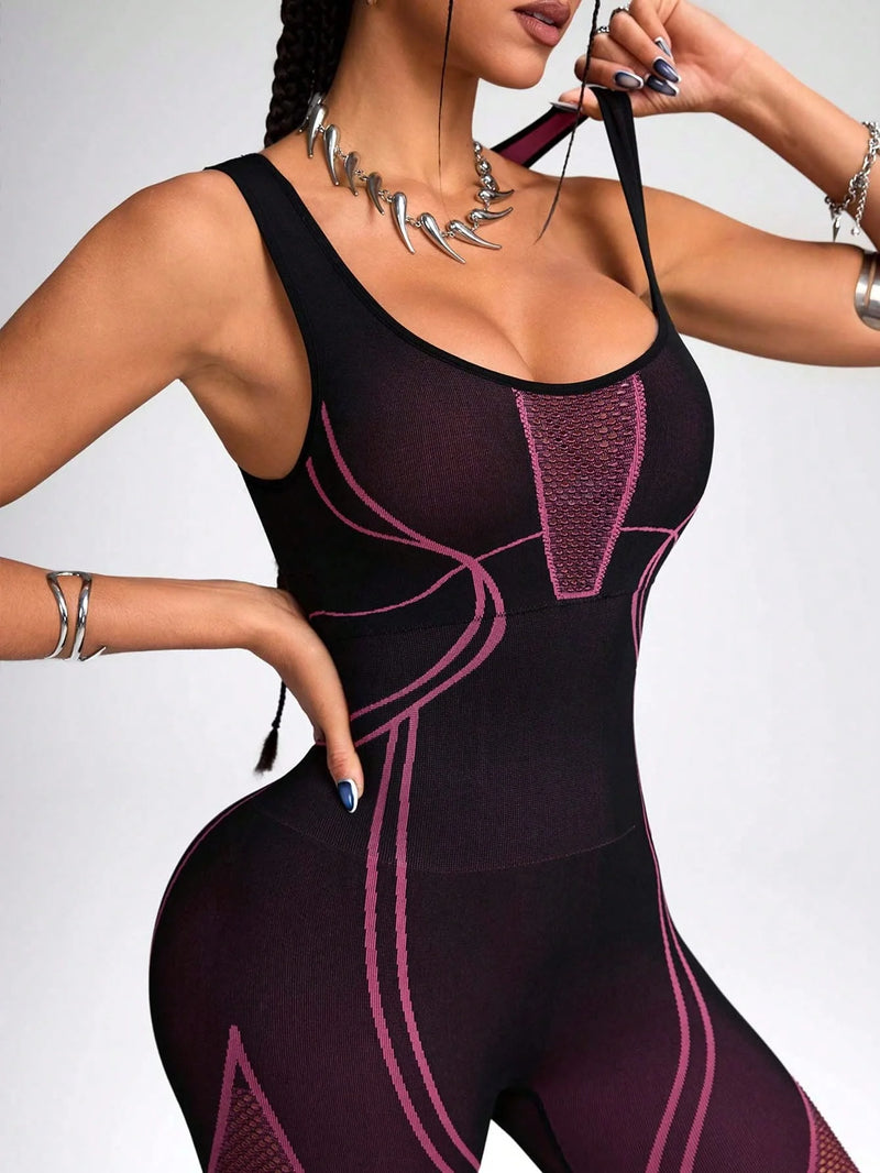 Women's Sports Yoga Jumpsuit Leisure Fitness Yoga Jumpsuit Yoga Training Suit Fitness.
