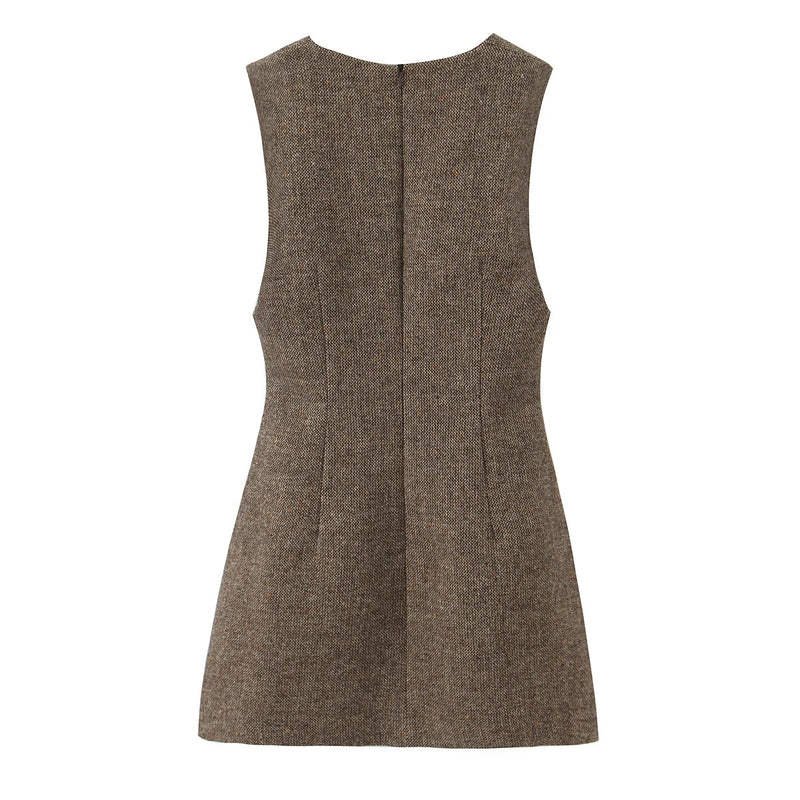 Women's Sleeveless Dress Autumn Winter New Style.