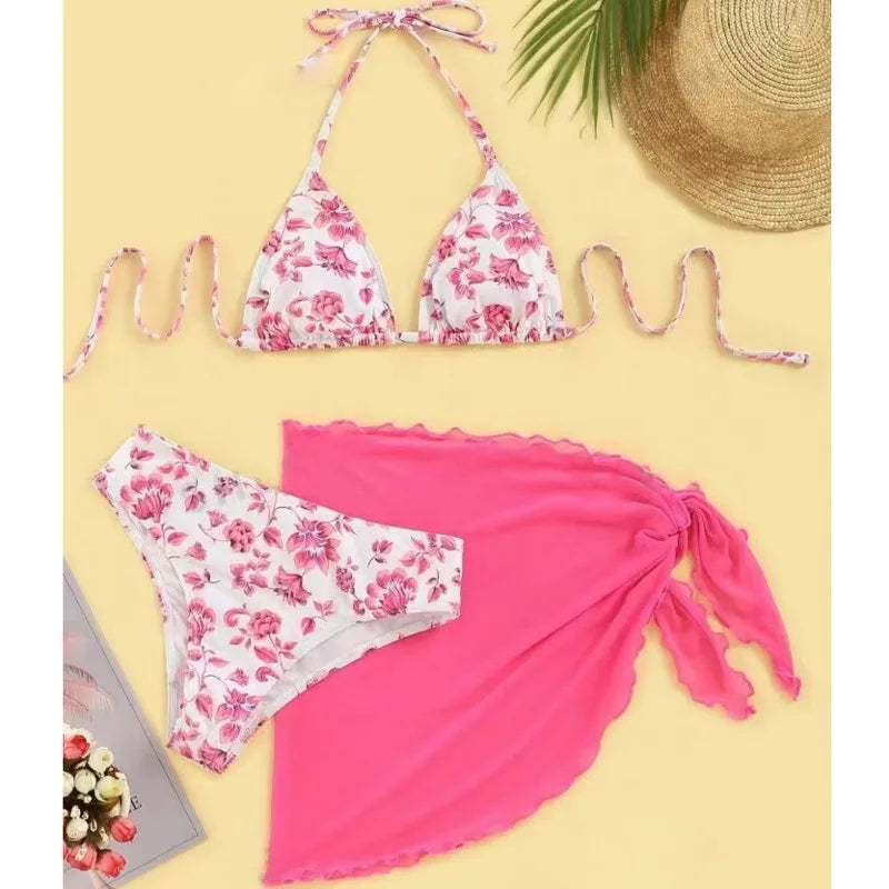 Print Sexy Bikinis Swimsuits Women's Swimwear Push Up Female Beach.