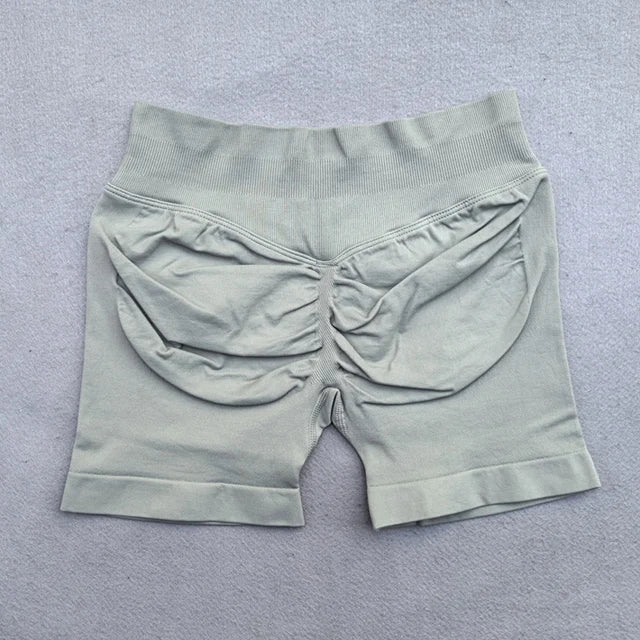 Shorts Set 2 Pieces Seamless Yoga Set Workout Tracksuit Women Halter Sport.