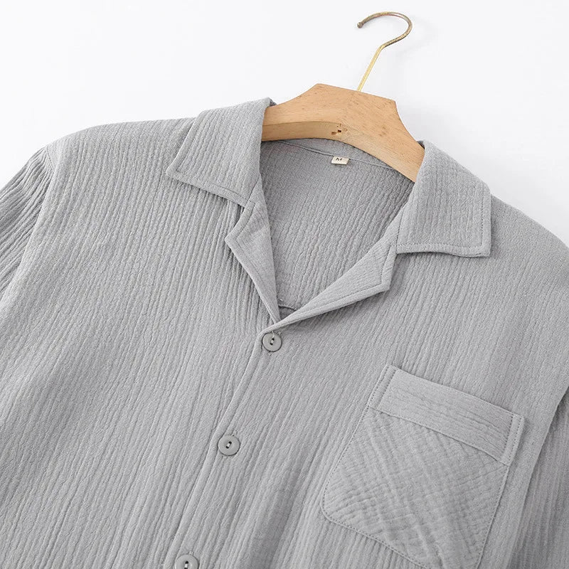 Men's Sleepwear Clothes for Spring and Autumn Cotton.