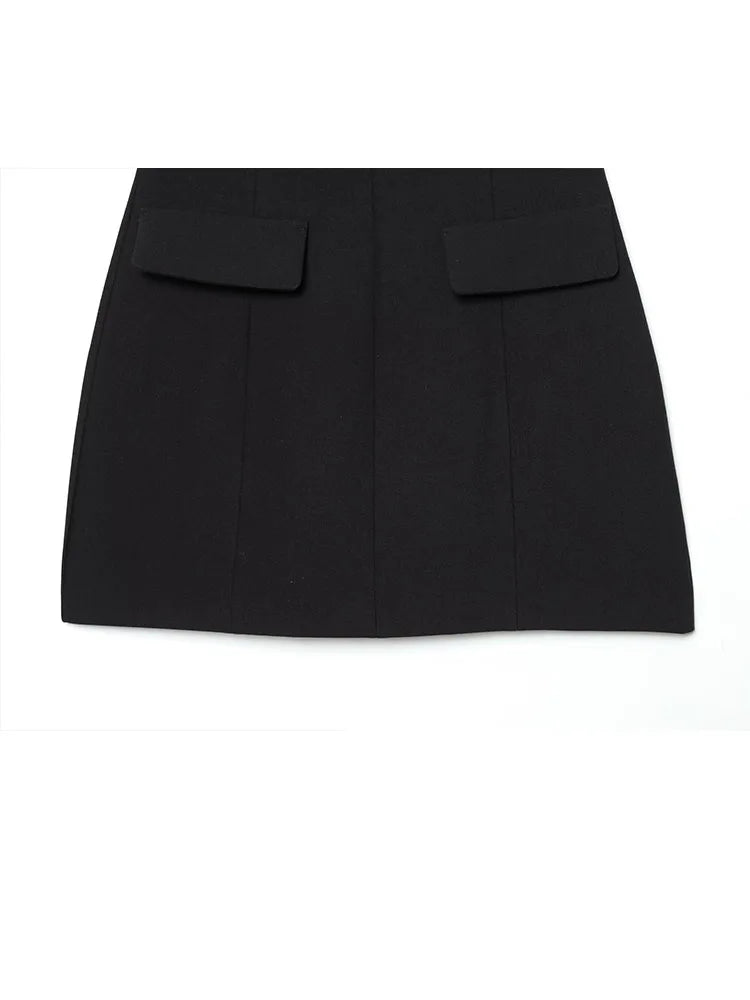 Women’s New Fashion O-Neck Puff Sleeve Short Dress.