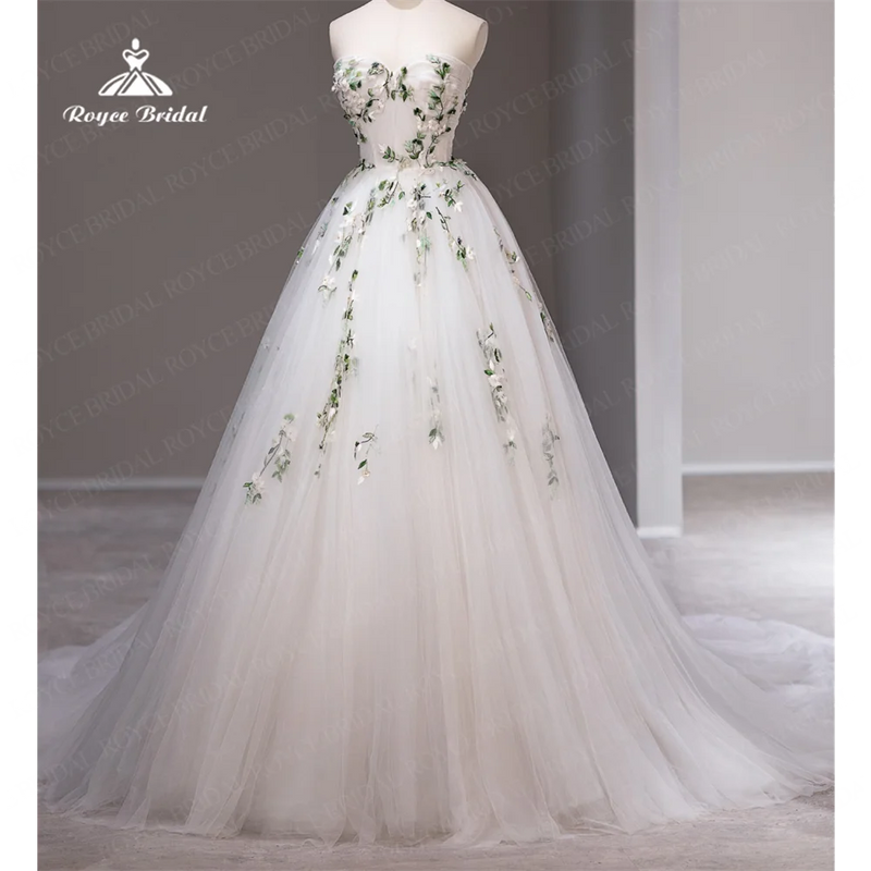 Women’s Roycebridal Strapless A Line Wedding Dress.