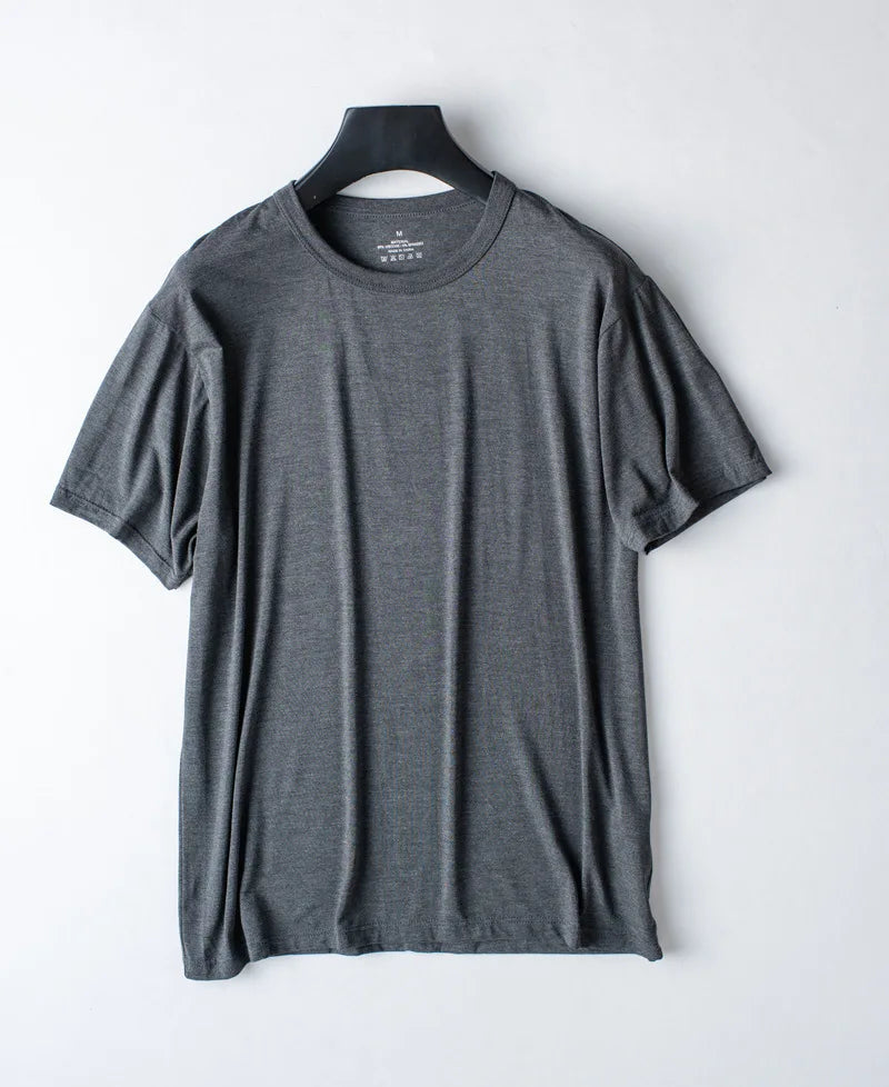 Modal Cotton Pajamas Suit Summer Men's Thin Loose Short-sleeved Shorts.