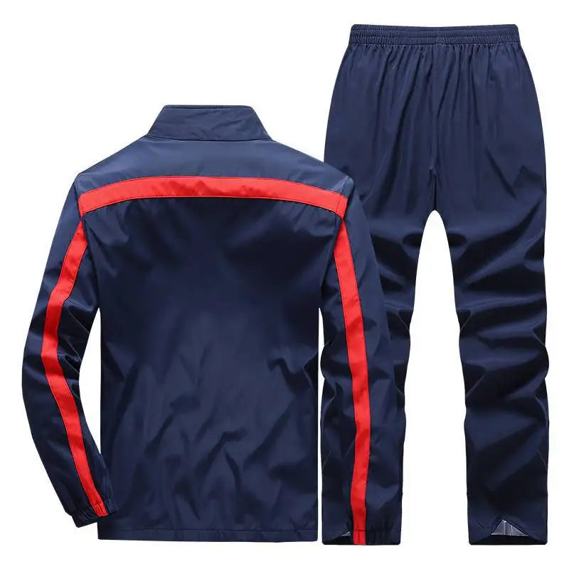 Brand Loose Men's Set Spring Sports Jacket+Pants Tracksuit Men Fashion.