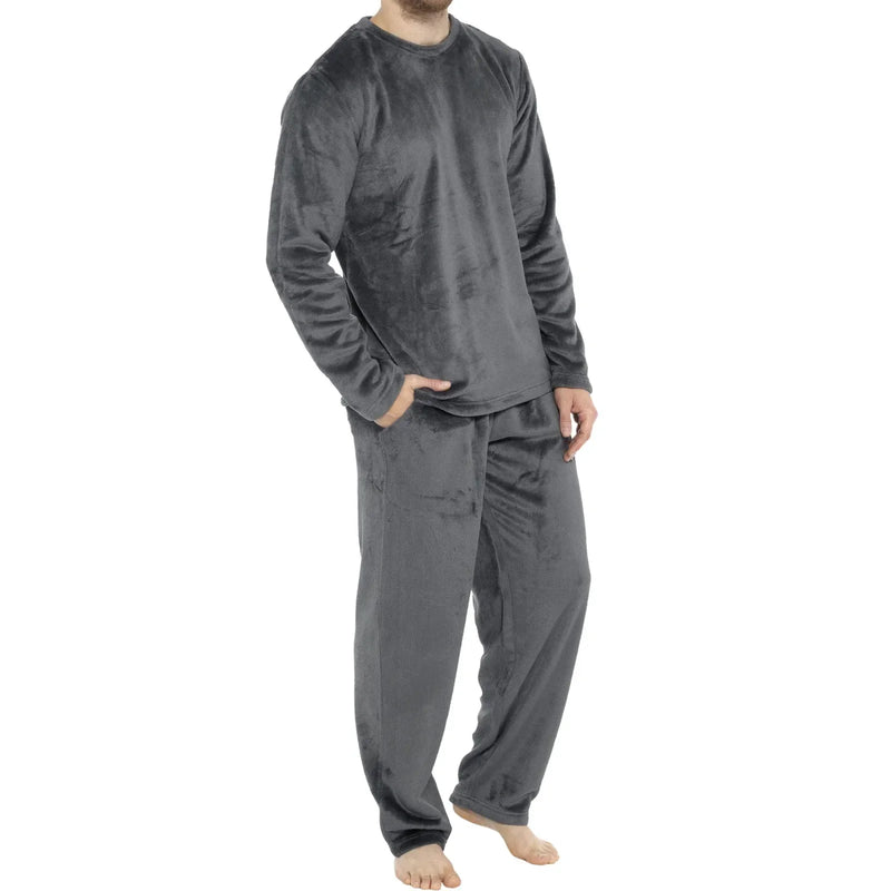 Winter Men's Suit Couples Coral Fleece Pajamas.