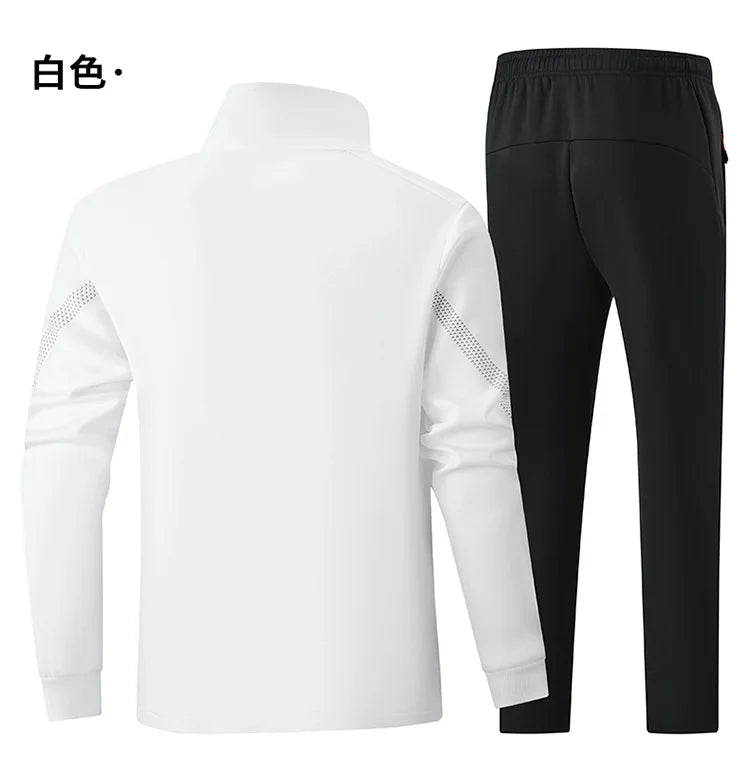 Running Sport Set Quick-Dry Loose Fit Outdoor Training Jacket Morning Runs Spring Men's Sportswear.