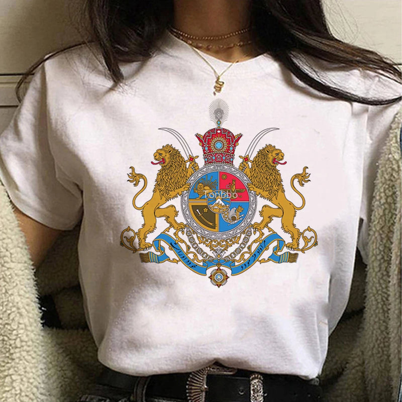Iran tshirt women harajuku tshirt female funny clothing.