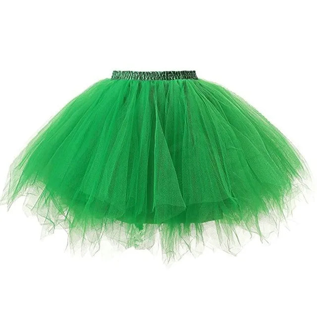 Tulle Skirt Women's Tutu Skirt 50s Rockabilly Petticoat for Carnival Costumes.