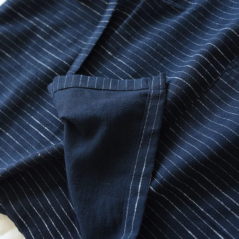 Japanese Kimono pajamas Men's Pajamas Summer Thin Short-sleeved Shorts.