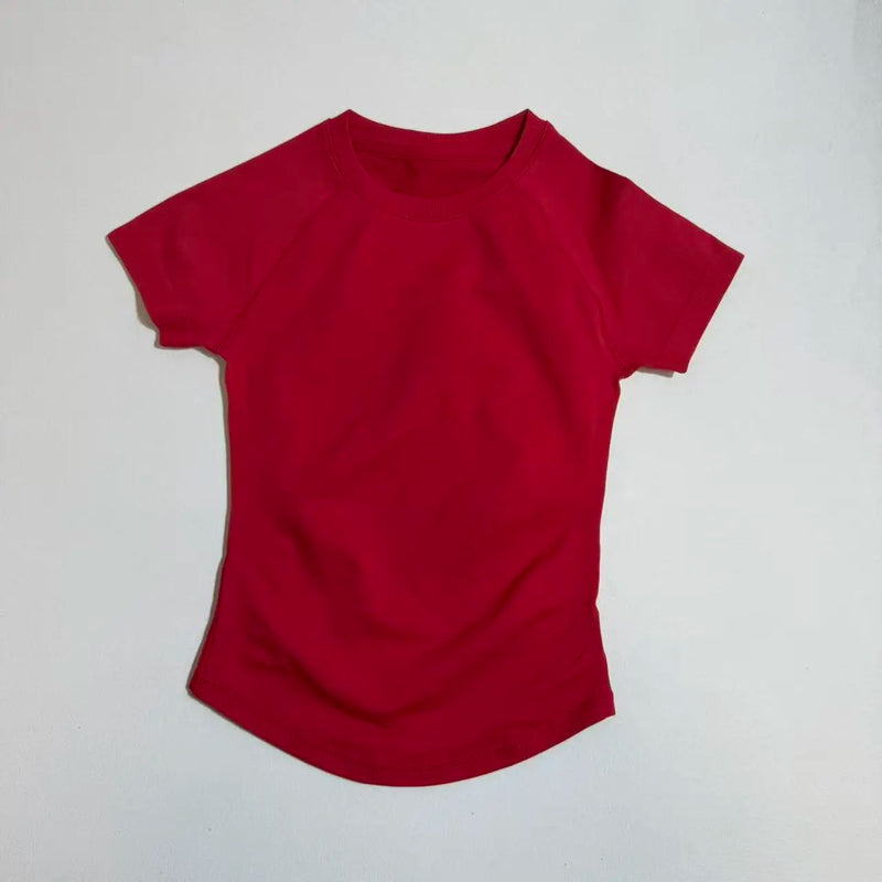 UETEEY Sport Short Sleeve Top Seamless Yoga Leotard Clothing Women.