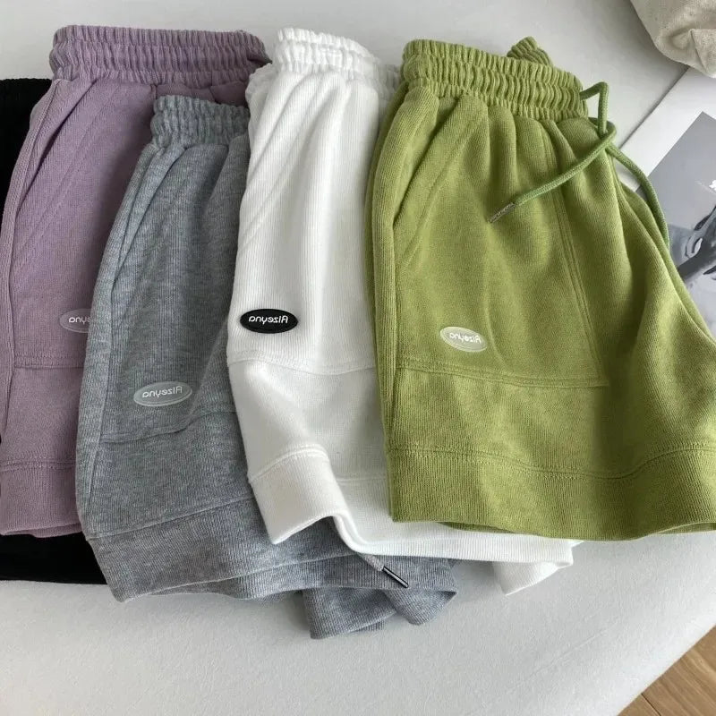 Women's Comfortable Loose Wide-legged Drawstring A Pants Slim.