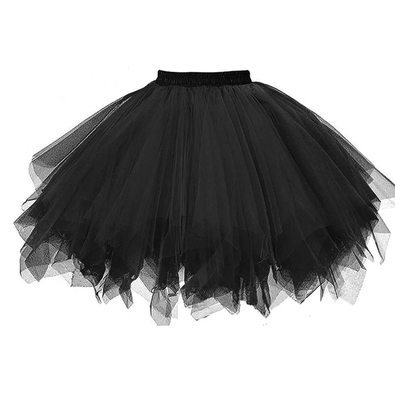 Tulle Skirt Women's Tutu Skirt 50s Rockabilly Petticoat for Carnival Costumes.