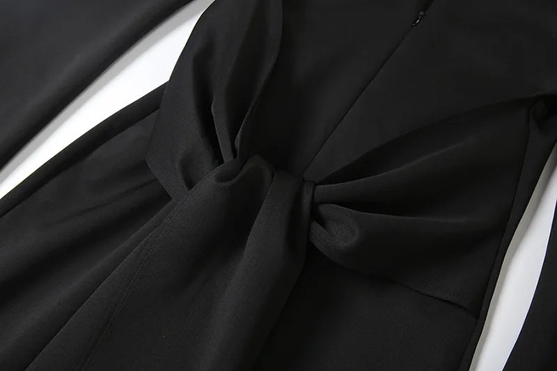 Women’s V Neck Long Sleeve Maxi Dresses Party Slim Commute Long Dress.