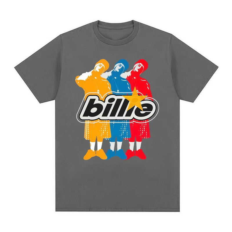 Singer Billie Eilish Same Style 100_cotton Men's Shirt Summer Oversized Women's.