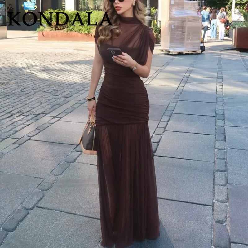 Elegant Women Dresses Wedding Guest Ladies Patch Work Tulle Dresses.