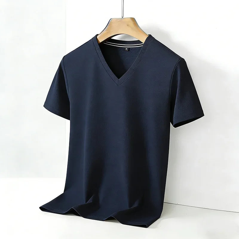 Men's Comfortable V-Neck Short Sleeve T-Shirt.