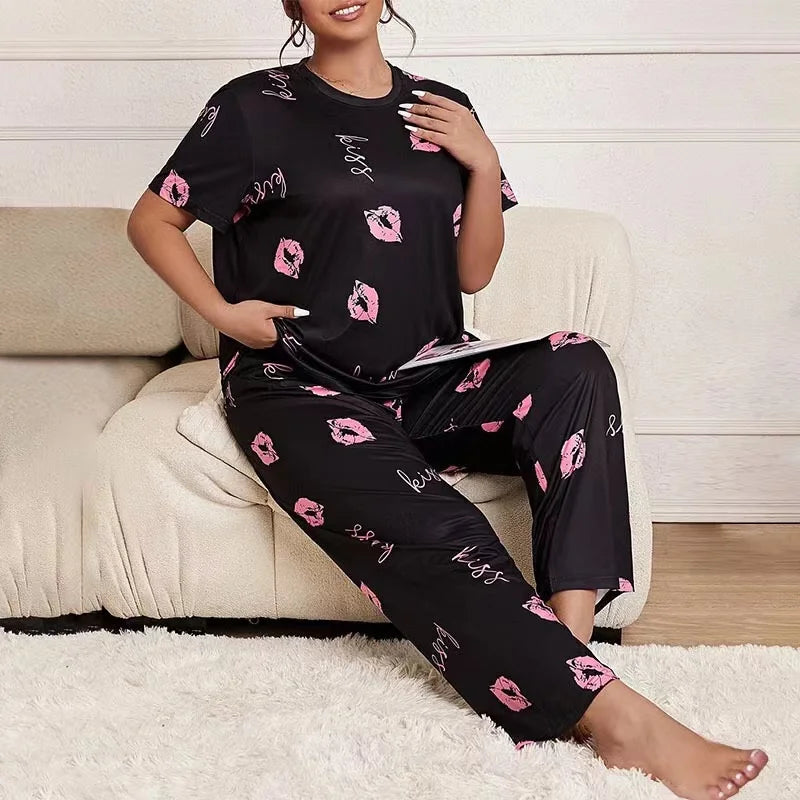 Women's 2 Piece Pajama Set Sleepwear Loungewear Pj Sets.