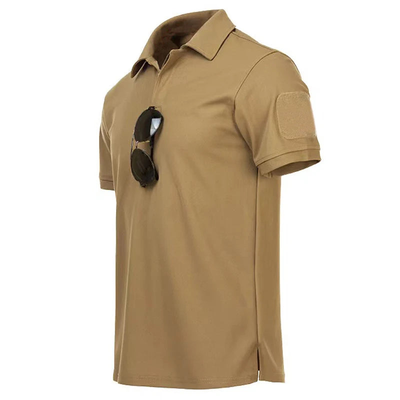Men's Summer T-shirt Male Camping Hiking Trekking Fishing Training Running.
