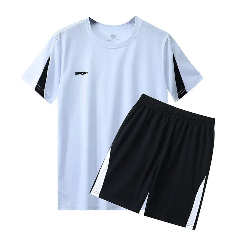 Men Running Summer Latest Sportswear Polyester Printed T-shirt.