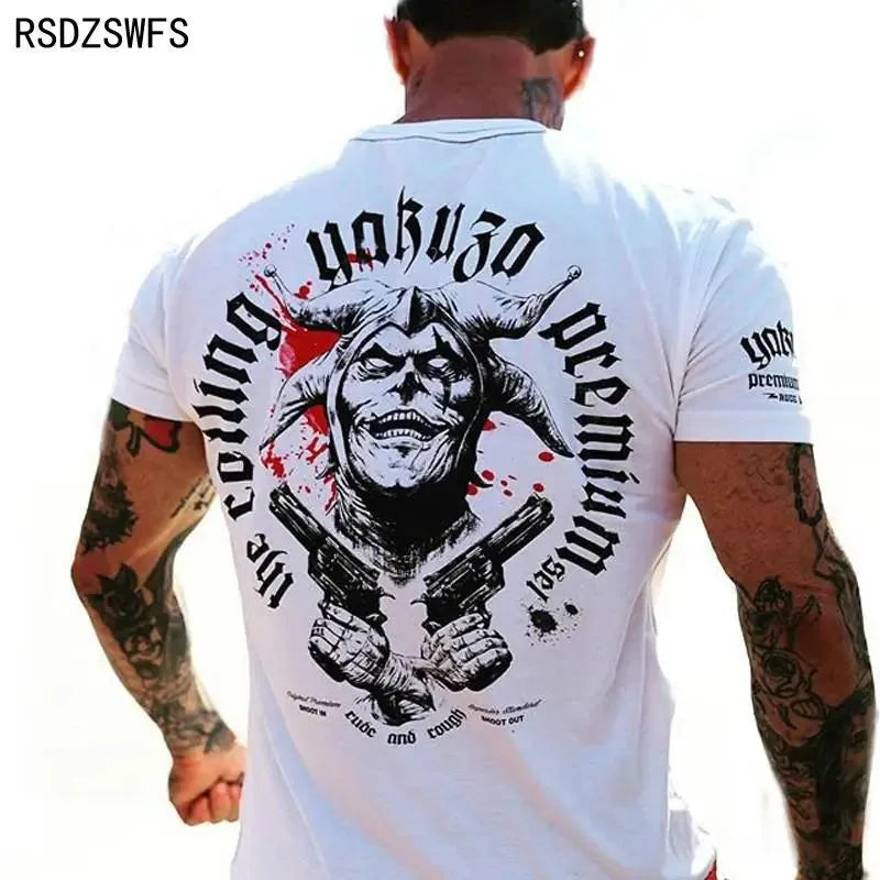 Summer Men's fashionable comfortable breathable round neck T-shirt.