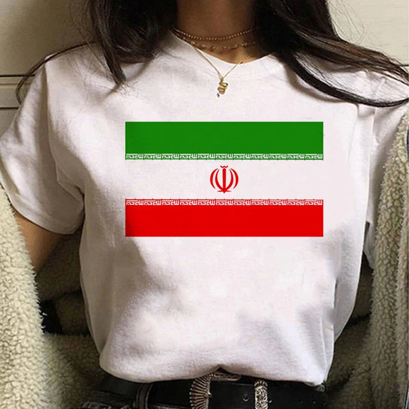 Iran tshirt women harajuku tshirt female funny clothing.