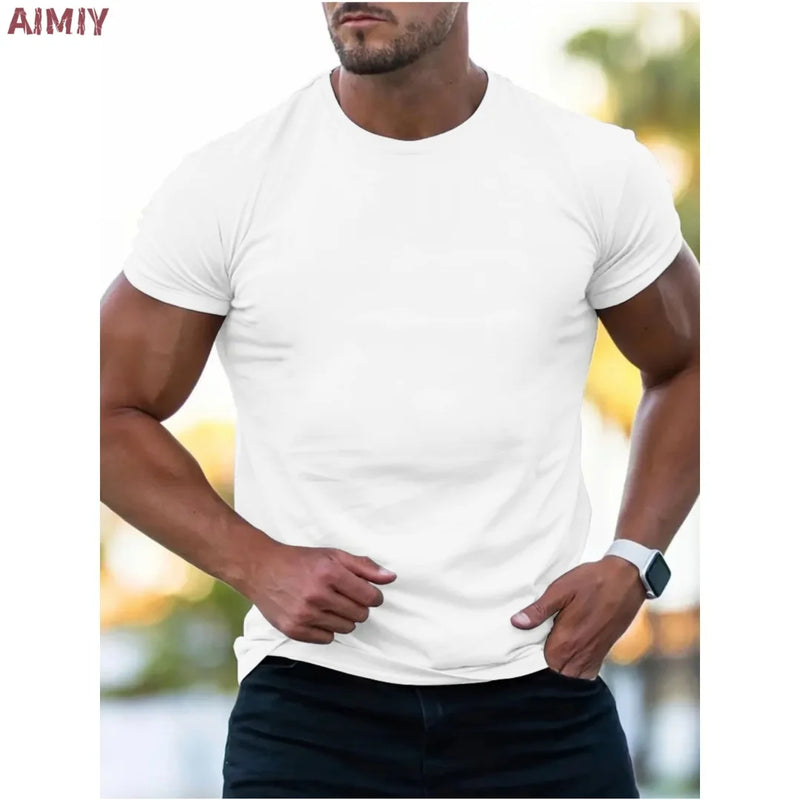 Man T-Shirt Casual Oversized Sports Loose Plus Milano Print Clothing Comfortable.