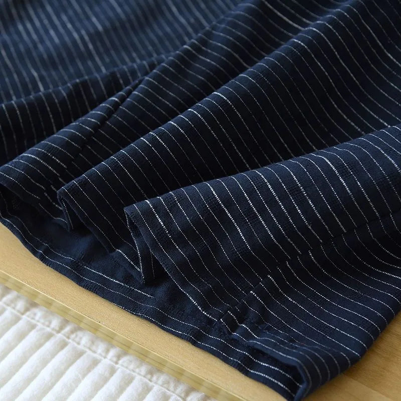 Japanese Kimono pajamas Men's Pajamas Summer Thin Short-sleeved Shorts.