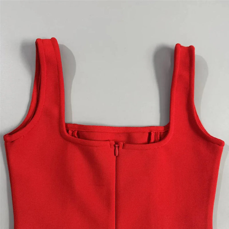 Women Sexy Sleeveless Bandage Dress.