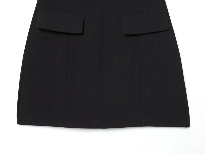 Women’s New Fashion O-Neck Puff Sleeve Short Dress.