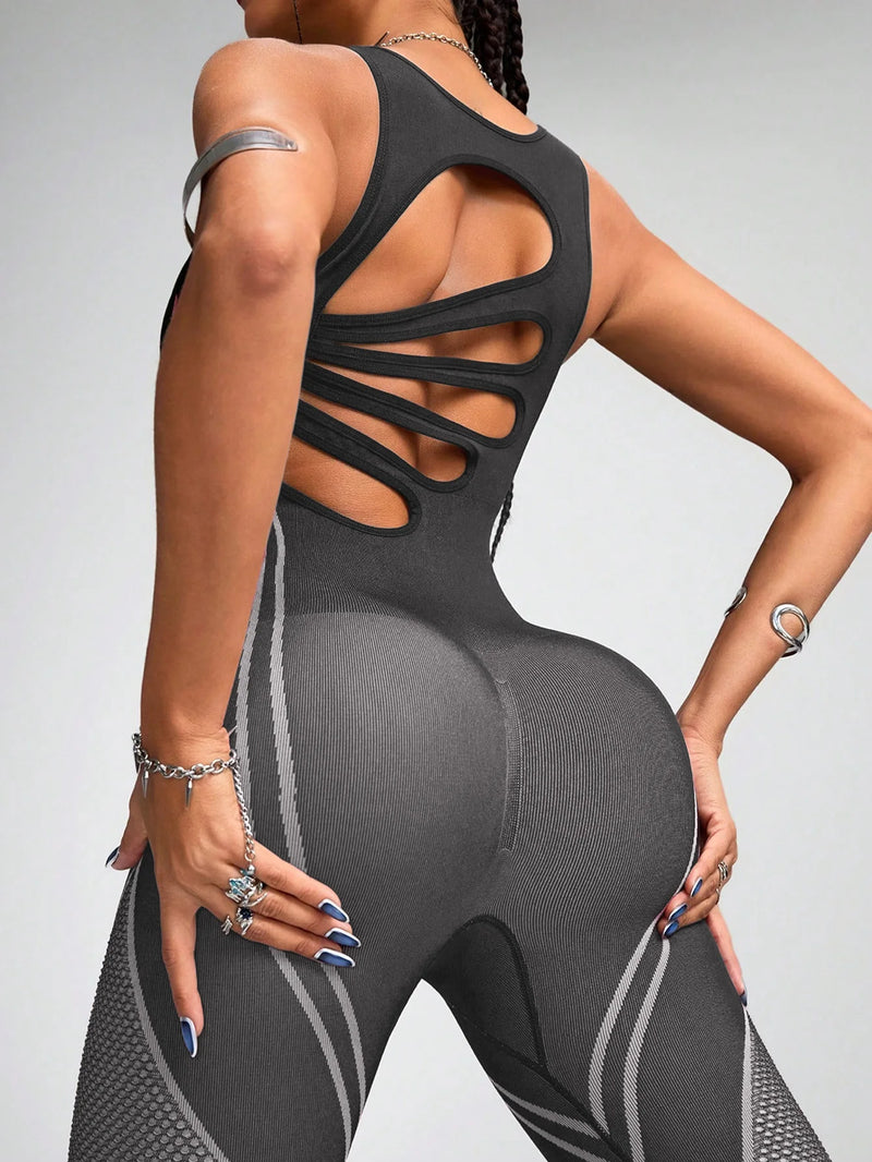 Women's Sports Yoga Jumpsuit Leisure Fitness Yoga Jumpsuit Yoga Training Suit Fitness.