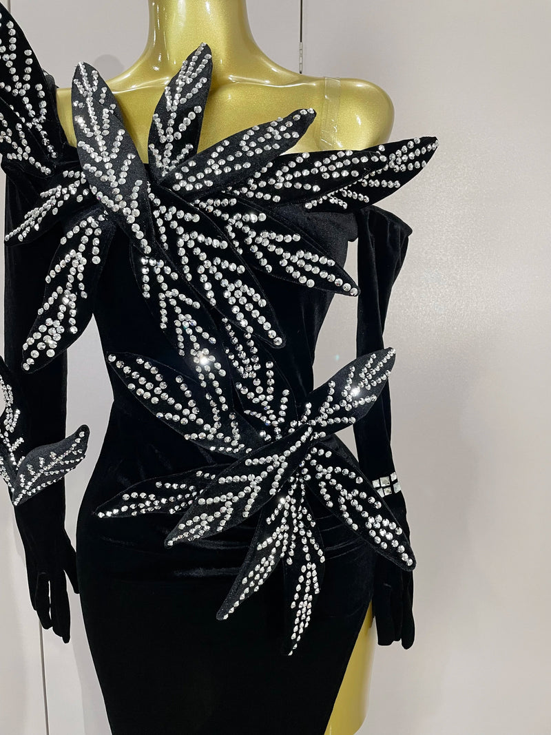 Women Chic Birthday Banquet Show Host Nightclub Stage Wear.