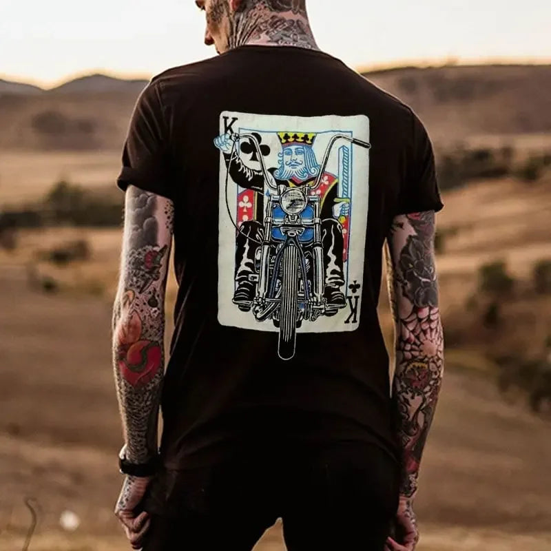 Men's Summer 3D Printing Material Graphic Short-sleeved T-Shirt.