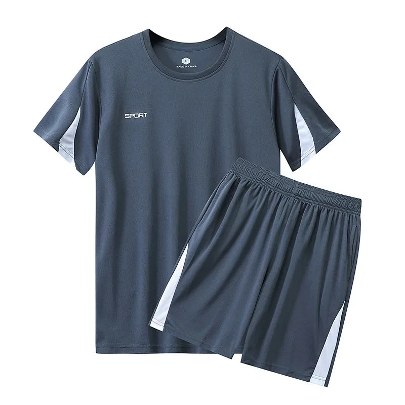 Men Running Summer Latest Sportswear Polyester Printed T-shirt.