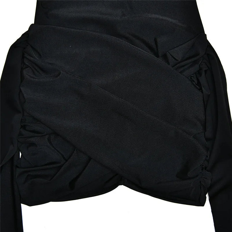 Mozision Turtleneck Sleeveless Sexy Mini Dress For Women.