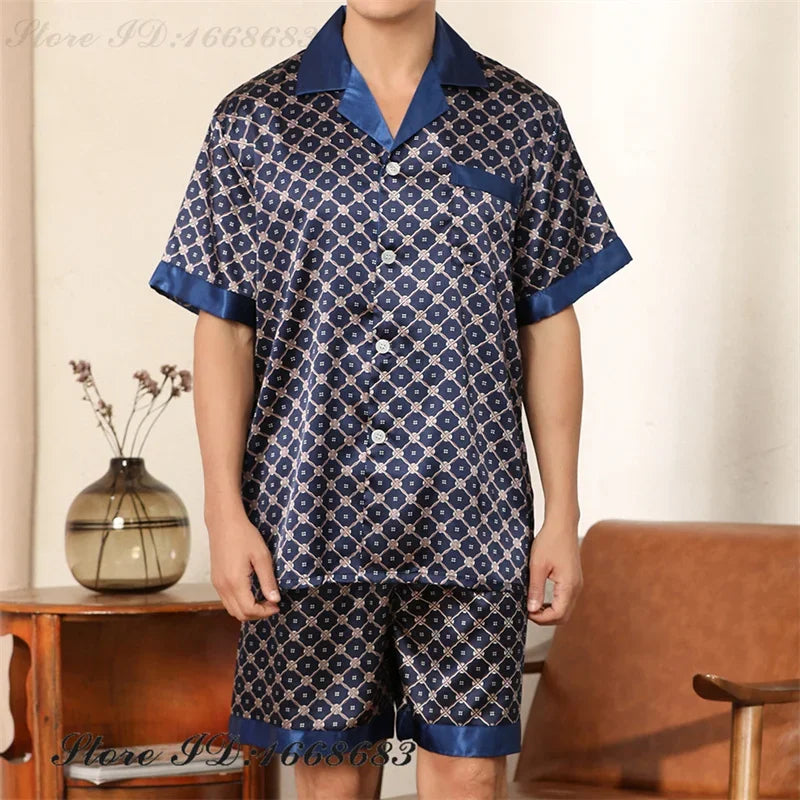 Men’s Sleepwear 2Pcs Pajamas Set.