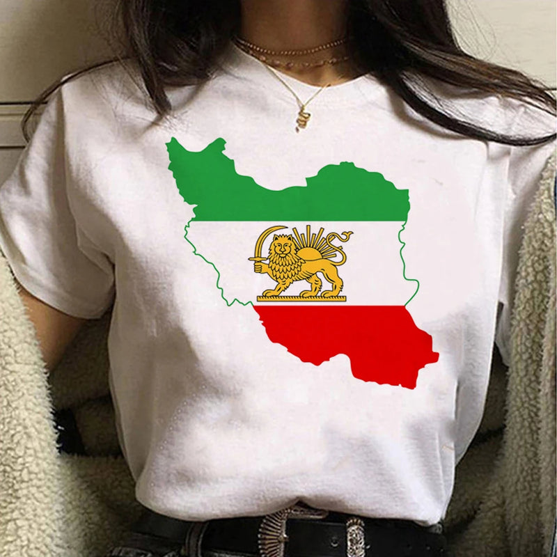 Iran tshirt women harajuku tshirt female funny clothing.