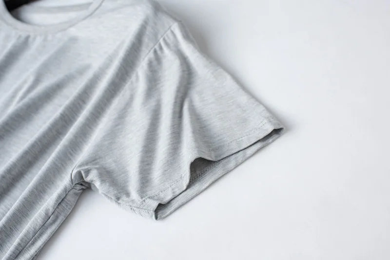 Modal Cotton Pajamas Suit Summer Men's Thin Loose Short-sleeved Shorts.