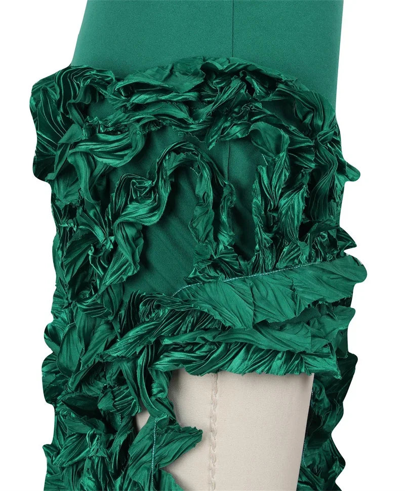 Elegant Ruffles Tassel Birthday Dress for Women.