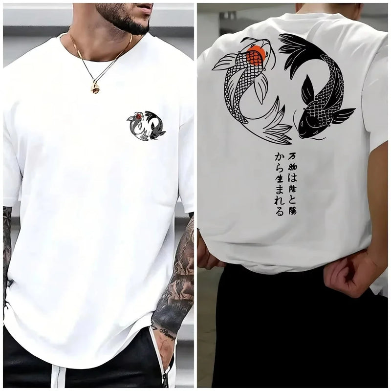 Men's T-shirt Summer Daily Outdoor Sports Street Casual Comfortable Short-sleeved.