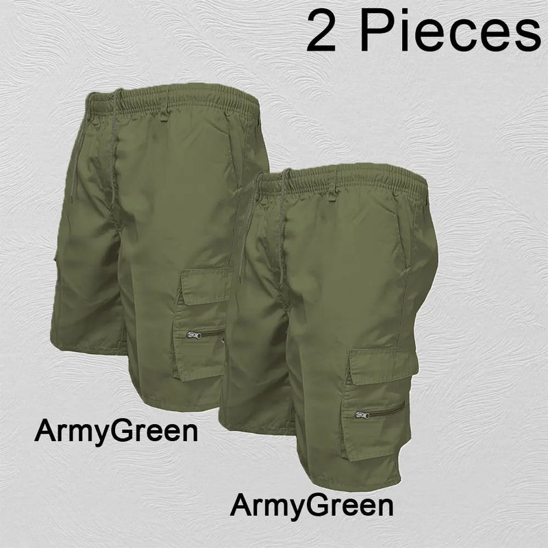 Fashion Men's Cargo Shorts Mens Casual Pants Casual Big Pocket Sports.