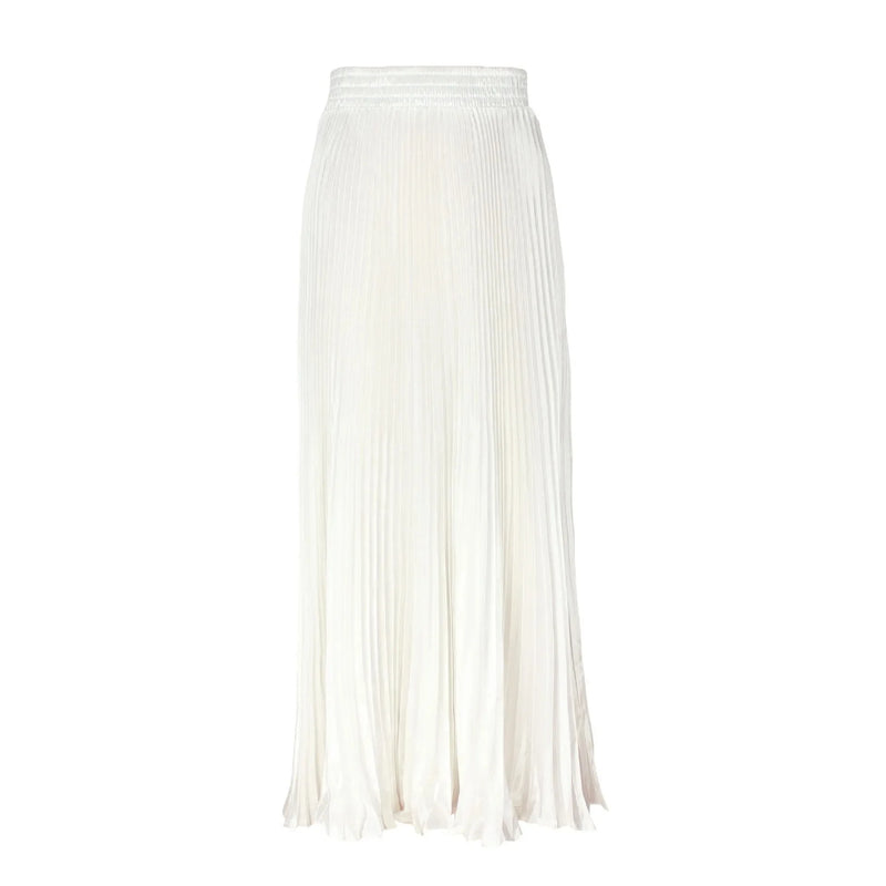 Women's Long Satin Metal Luster Pleated Skirt Half-length Accordion Skirt.