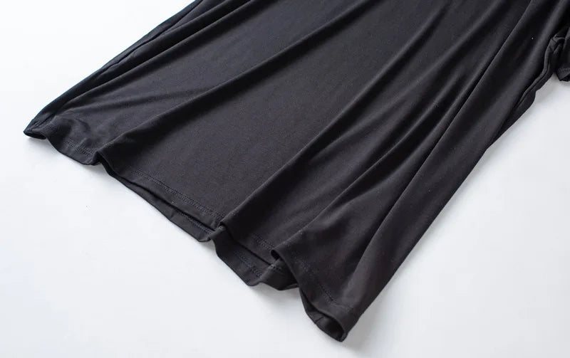 Modal Cotton Pajamas Suit Summer Men's Thin Loose Short-sleeved Shorts.
