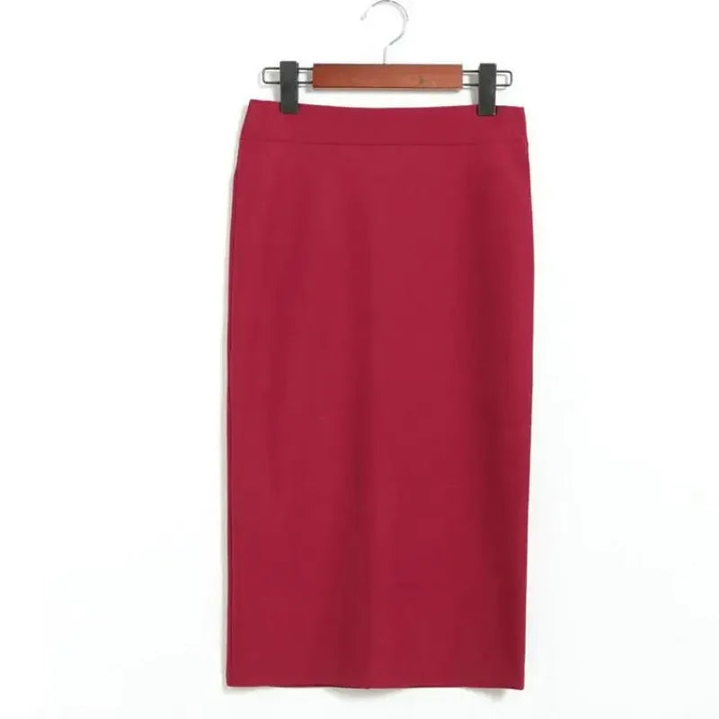 Women Slim High Waist Long Section Of The Thin Split Step Hip Professional.