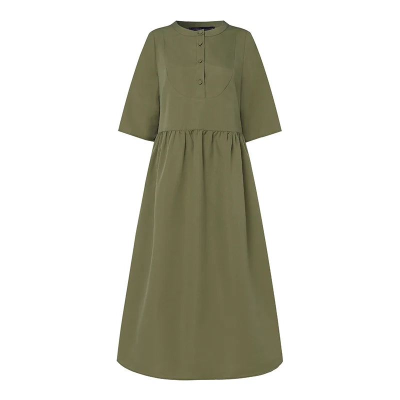 Women’s Elegant Commute Midi Dress.
