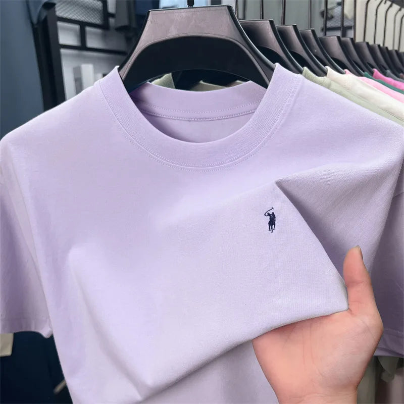 Men’s short sleeve T-shirt fashion brand Paul Pony embroidery summer.