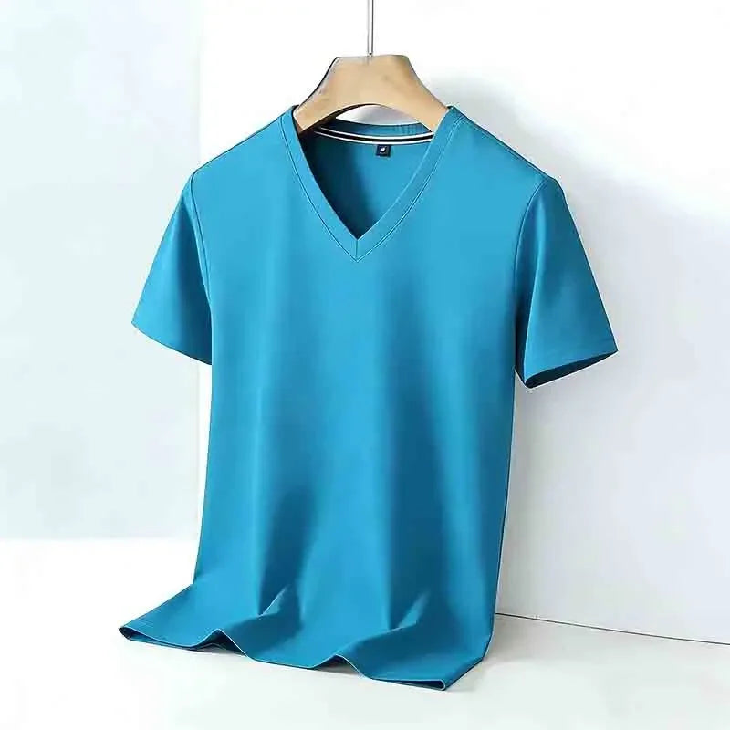 Men's Comfortable V-Neck Short Sleeve T-Shirt.