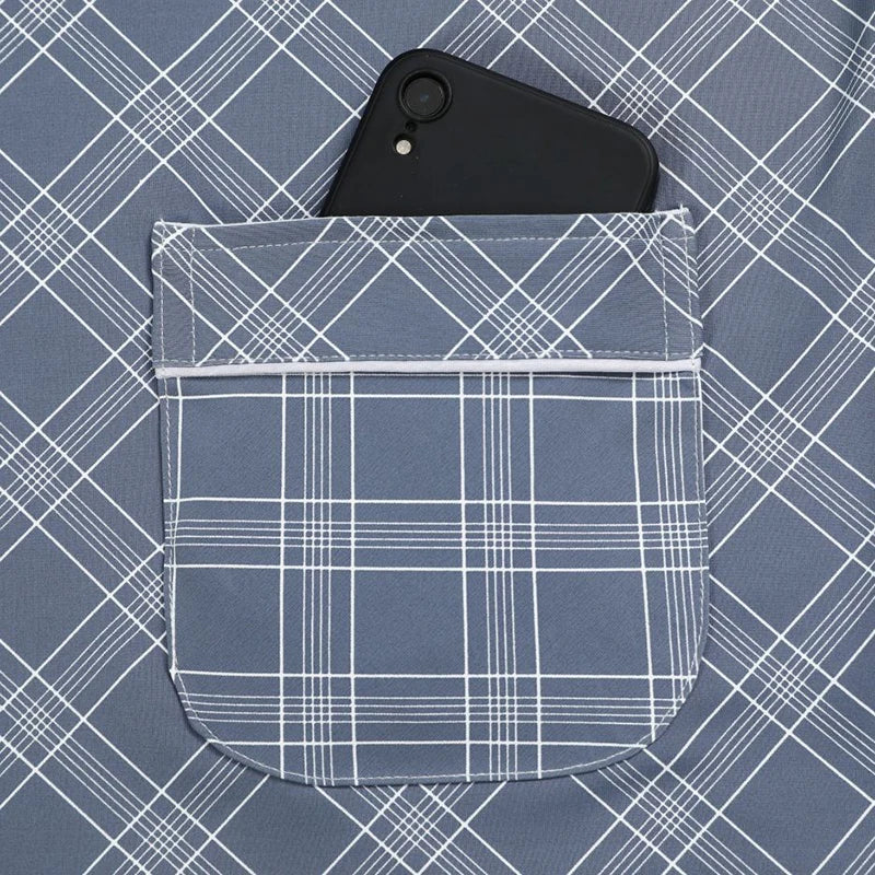 Men's Pajamas Spring Fall and Winter Plaid Printed Long-Sleeved.